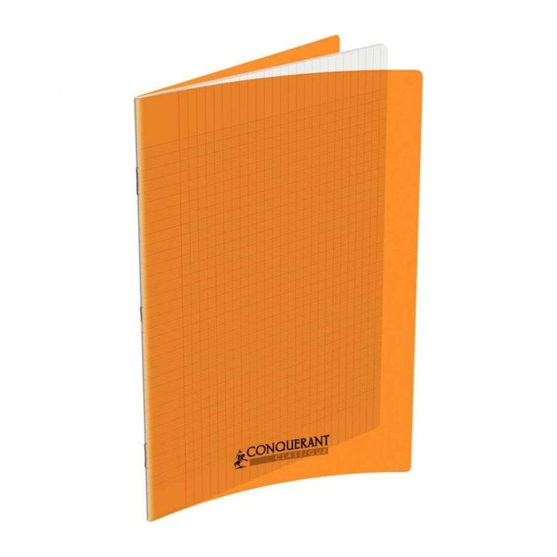 CAHIER AGRAFE 240X320 POLYPRO ORANGE 90G 96P SEYES CLASSIQUE