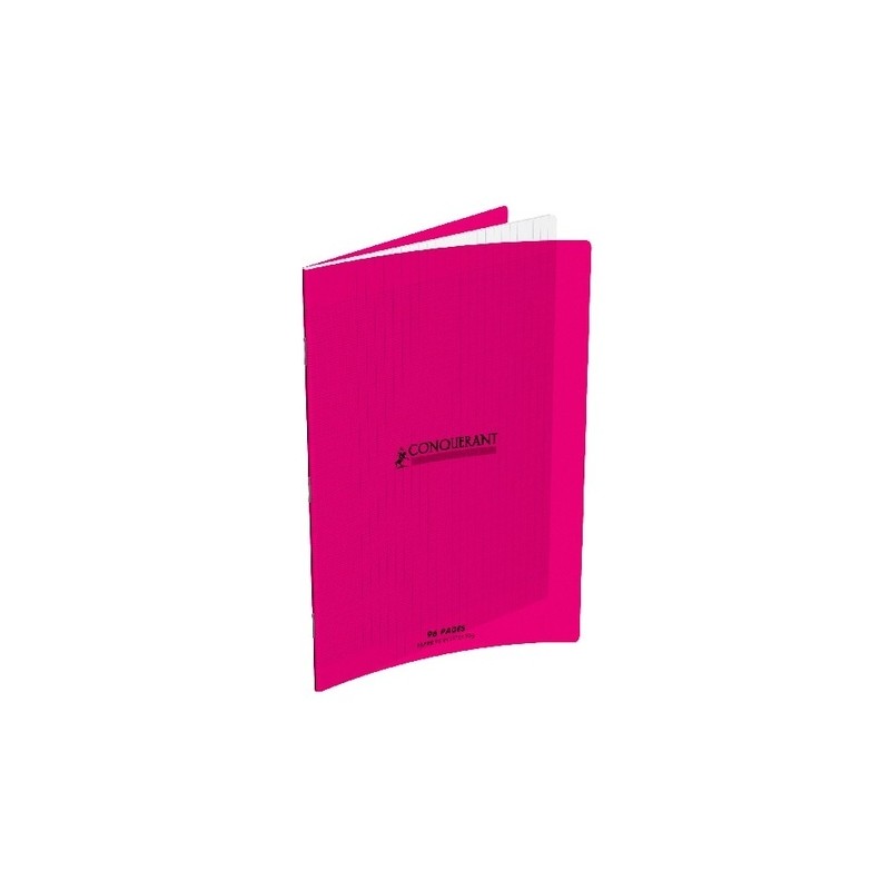 CAHIER AGRAFE 240X320 POLYPRO ROSE 90G 96P SEYES CLASSIQUE