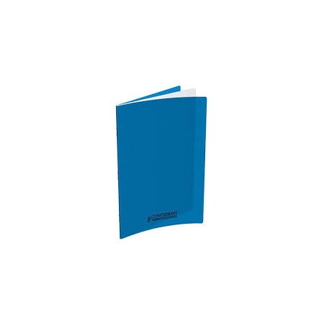 CAHIER AGRAFE 240x320 96P 90G Q5 BLEU POLYPRO