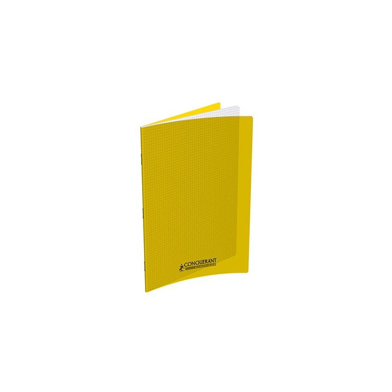 CAHIER AGRAFE 240x320 96P 90G Q5 JAUNE POLYPRO