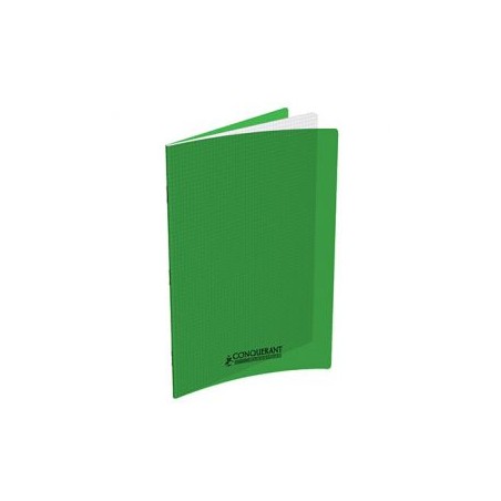 CAHIER AGRAFE 240x320 96P 90G Q5 VERT POLYPRO