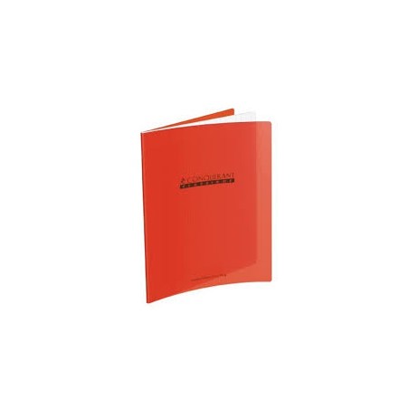 CAHIER AGRAFE 240X320 POLYPRO ROUGE 90G 140P SEYES CLASSIQUE