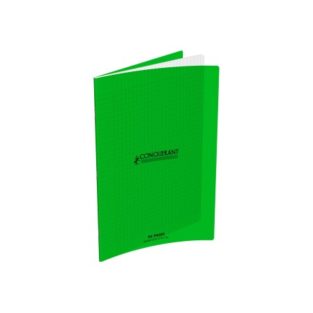 CAHIER AGRAFE 240X320 POLYPRO VERT 90G 140P SEYES CLASSIQUE