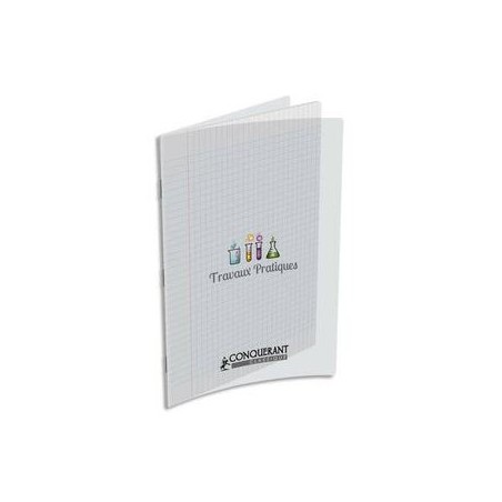 CAHIER TRAVAUX PRATIQUES AGRAFE 210X297 POLYPRO INCOLORE 90G/ 120G 96P SEY/ UNI