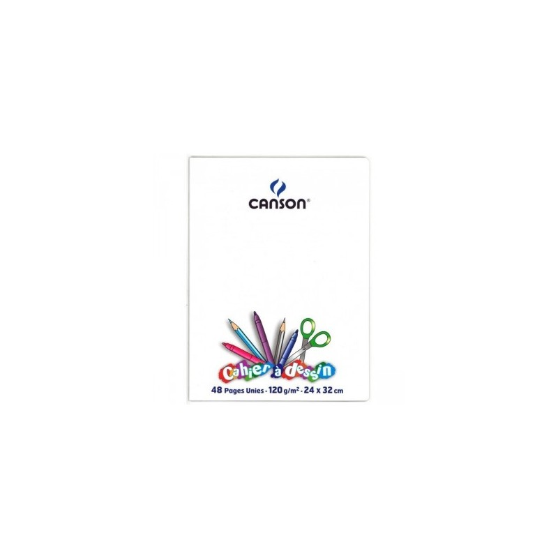 CAHIER DESSIN 240X320 POLYPRO INCOLORE  120G 48P UNI CLASSIQUE