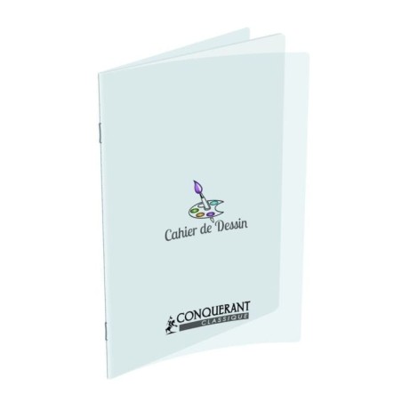 CAHIER DESSIN AGRAFE 240X320 96P 120G UNI POLYPRO INCOLORE