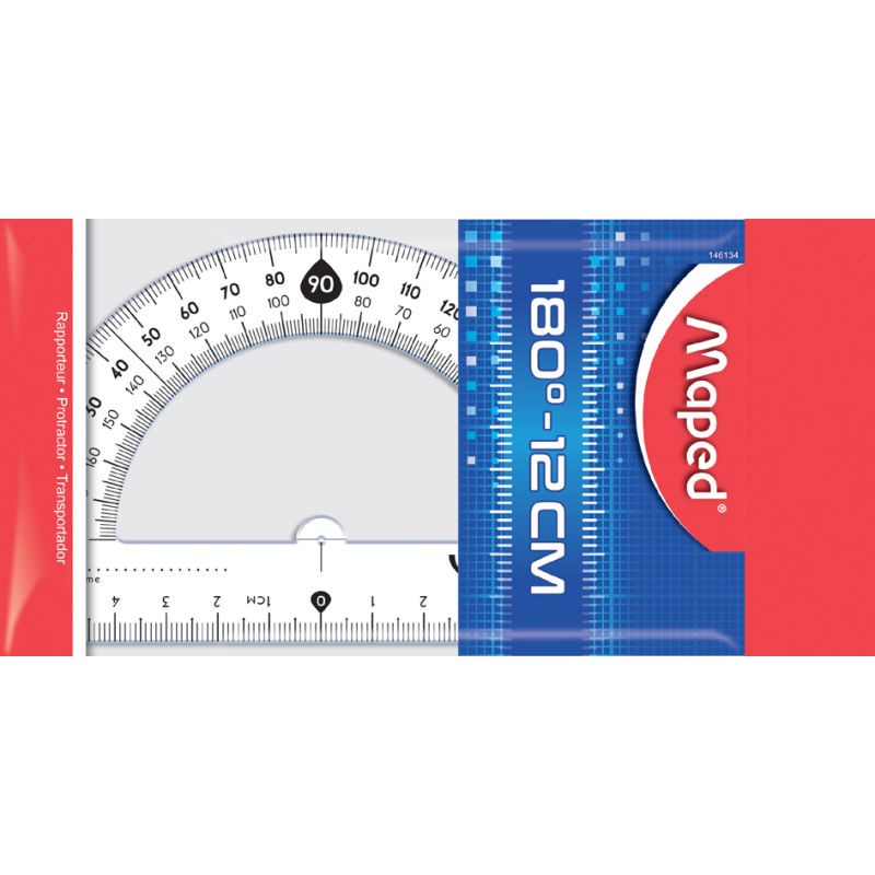 Rapporteur 180° base 12 cm - START