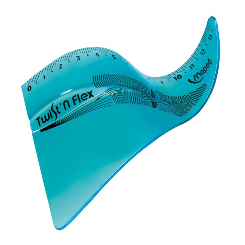 Equerre 60° 15 cm TWIST 'N FLEX, coloris assortis