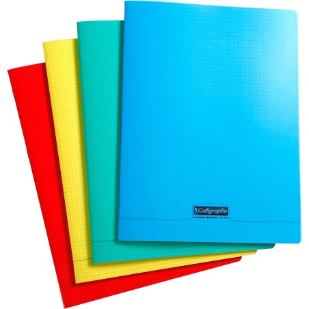 8000 POLYPRO, Cahier piqué Teintes assorties 24x32cm 192p Q.5x5 90g