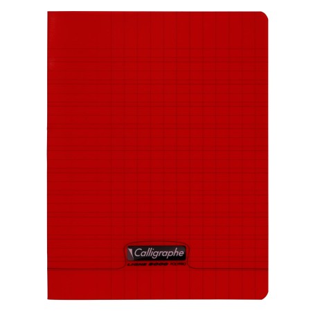 8000 POLYPRO, ECRITURE Cahier piqué rouge 17x22cm 32p DL3mmIV 90g