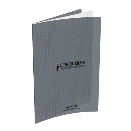 CAHIER AGRAFE 170X220 POLYPRO GRIS 90G 96P SEYES CLASSIQUE