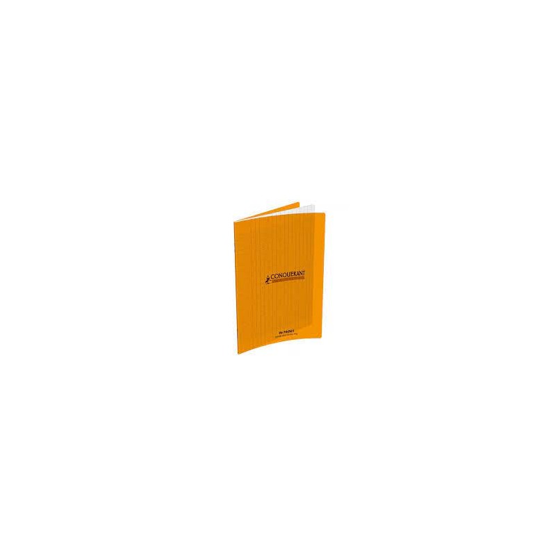 CAHIER AGRAFE 170X220 POLYPRO ORANGE 90G 48P SEYES  CLASSIQUE