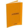 CAHIER AGRAFE 170X220 POLYPRO ORANGE 90G 48P SEYES  CLASSIQUE