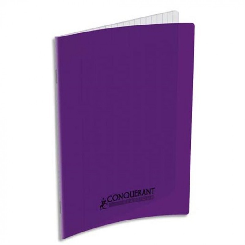 CAHIER AGRAFE 170X220 POLYPRO VIOLET 90G 48P SEYES  CLASSIQUE