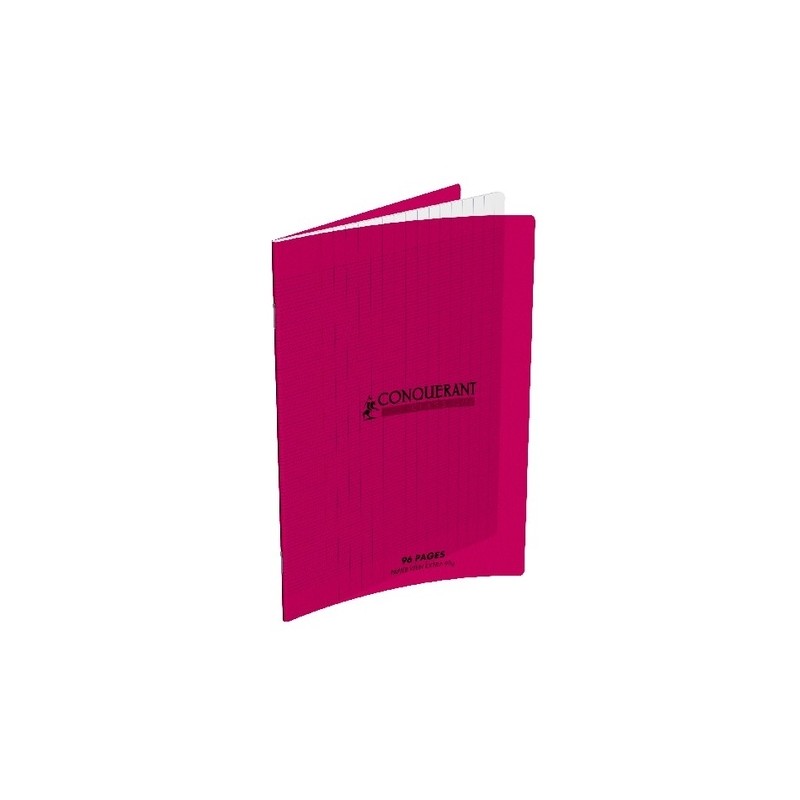 CAHIER AGRAFE 170X220 POLYPRO ROSE 90G 48P SEYES CLASSIQUE