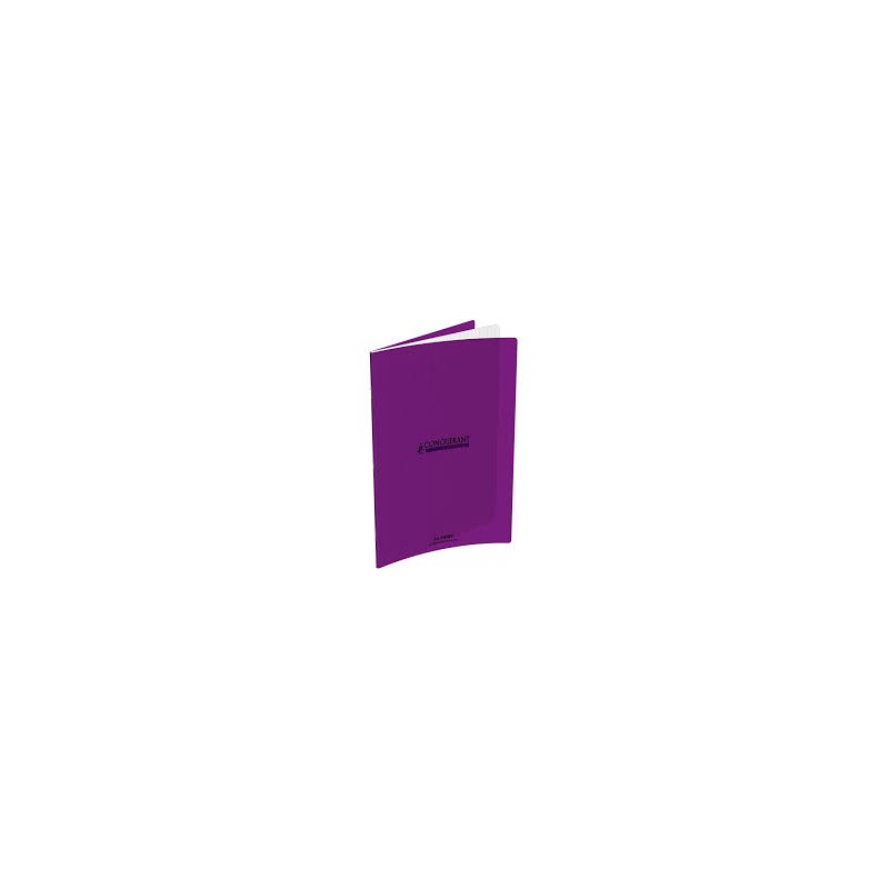 CAHIER AGRAFE 170X220 POLYPRO VIOLET  90G 32P SEYES CLASSIQUE