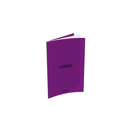 CAHIER AGRAFE 170X220 POLYPRO VIOLET  90G 32P SEYES CLASSIQUE