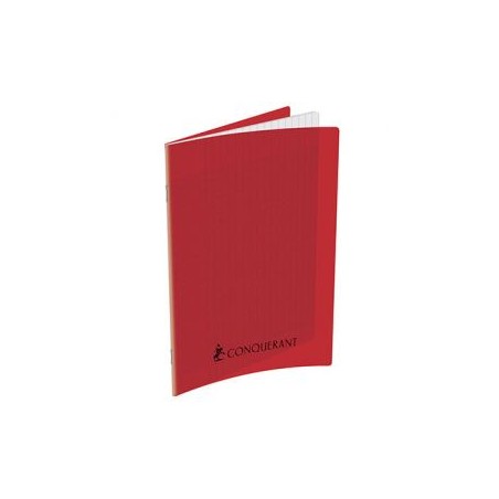 CAHIER AGRAFE 170X220 POLYPRO ROUGE 70G 192P SEYES CLASSIQUE