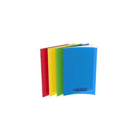 CAHIER AGRAFE A4 POLYPRO COULEURS ASSORTIES 90G 48P SEYES CLASSIQUE