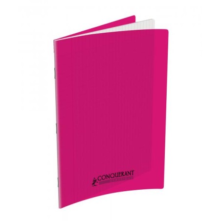 CAHIER AGRAFE A4 POLYPRO ROSE 90G 96P SEYES CLASSIQUE