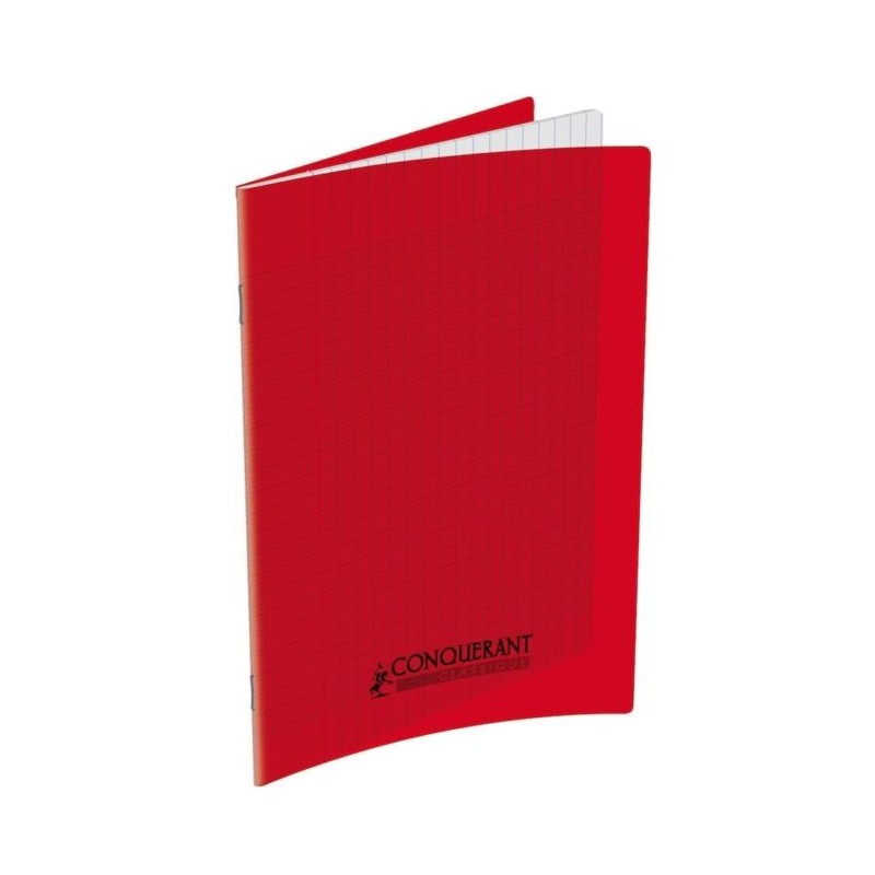 CAHIER AGRAFE A4 POLYPRO ROUGE 90G 140P SEYES CLASSIQUE