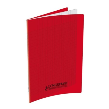 CAHIER AGRAFE A4 POLYPRO ROUGE 90G 140P SEYES CLASSIQUE